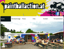 Tablet Screenshot of paintballaction.at